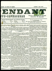 N°39C, 1c olive Report 3, paire avec oblitération typographique sur ...