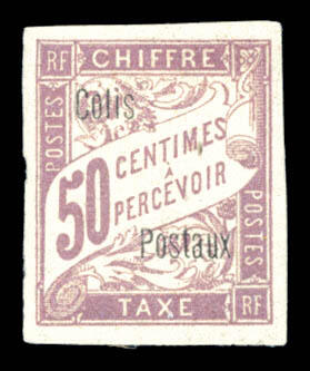 N°4A, 50c lilas, SANS COTE D'IVOIRE, tirage 75 exemplaires. SUPERBE. ...