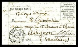 LE GODEFROY-CAVAIGNAC, Lettre militaire formule Orlandi non ...