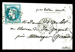 LE JEAN BART N°2', 20c Lauré sur lettre au départ de Paris le 15 ...