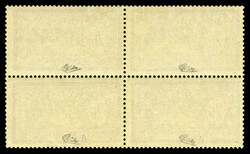 N°122, Merson, 2F violet et jaune en bloc de quatre, grande ...