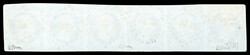 N°10a, 25c bleu foncé en bande de 6 exemplaire obl PC 2128 ...
