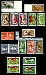 Variétés: N°22b, 22f, 27c, 28a, 29b, 33a, 43a, PA 6a, PA 8c, ...