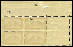 N°167b, +60c sur 90c rouge tenant à non surchargé, par pliage ...