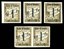 2435: コートジボワール - Parcel stamps