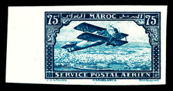 N°4a, 75c bleu non dentelé, bdf. SUP (signé Margues/certificat) ...