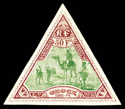 N°64, 50f lilas et brun-vert, TB (certificat) Qualité: * Cote: 1250 ...