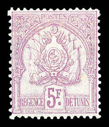 N°21, 5f lilas sur lias-pâle. TB Qualité: * Cote: 315 euros