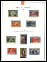 Collection présentée en 2 Album MOC de timbres neufs et oblitérés ...