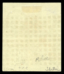 N°1, 10c bistre-brun, bloc de quatre oblitération gros points, ...