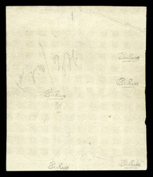 N°1, 10c bistre-brun, bloc de quatre oblitération gros points, ...