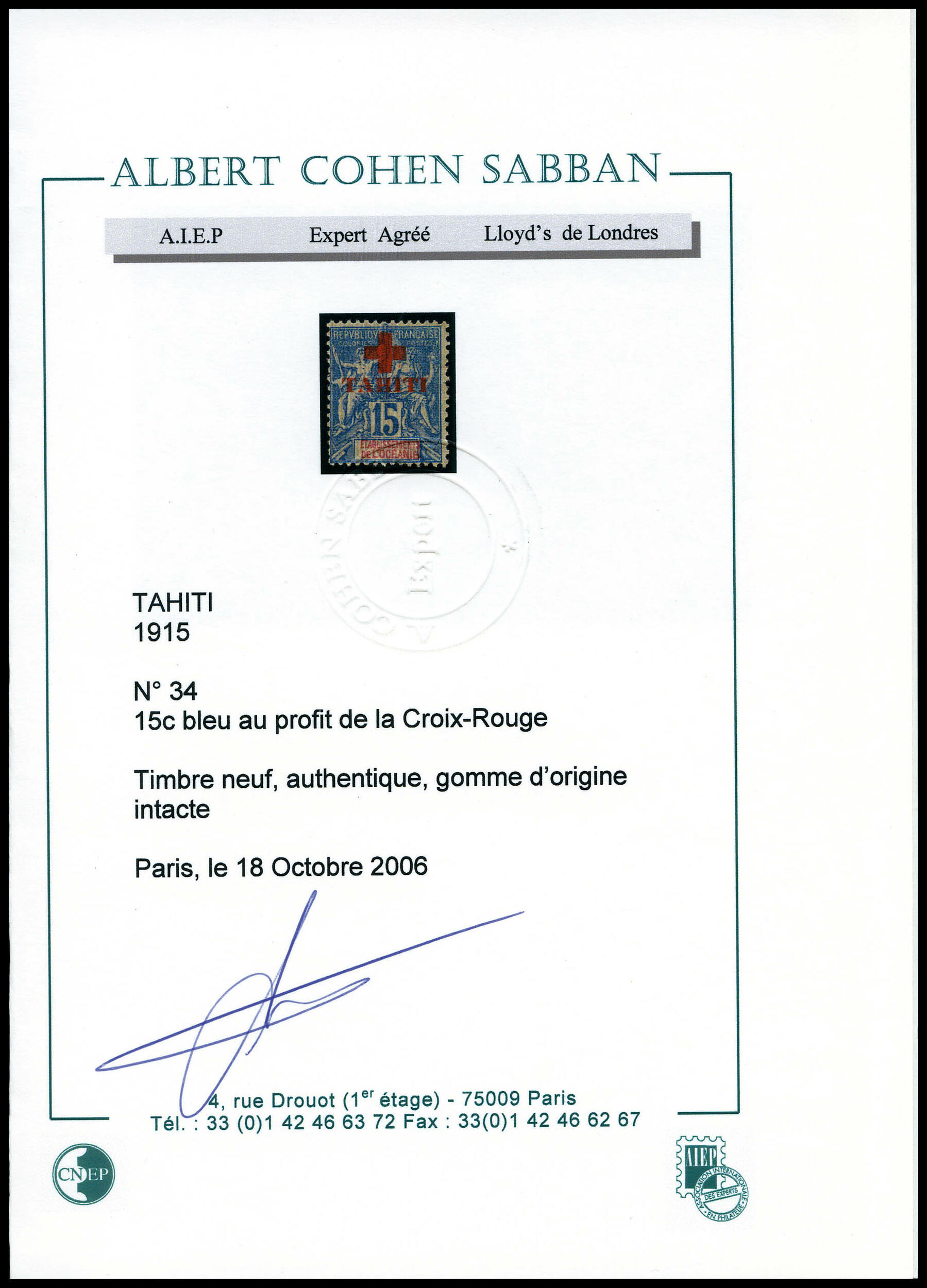 Image 1 for lot number 4052 for La Postale Philatélie 53. Auktion - Teil 1