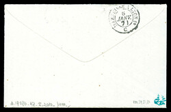 40c Lauré x 2 exemplaires + 10c Lauré obl GC 740 sur lettre de ...