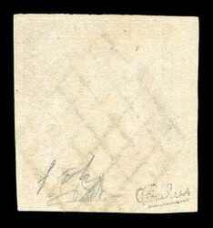 N°6B, 1f carmin-brun obl grille légère, bdf latéral. TB (signé ...