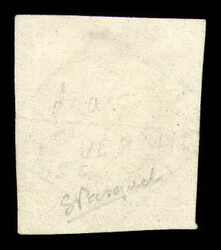 N°7, 1f vermillon obl grille léger pli horizontal, un voisin. Jolie ...