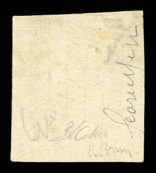 N°7a, 1F vermillon-vif, oblitération grille, nuance rare, très ...