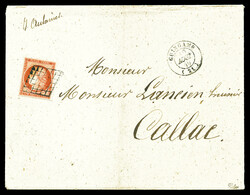 N°7c, 1F vermillon foncé, quatre belles marges, oblitération ...