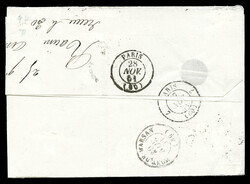 N°1a, 10c bistre-brun en paire TETE-BECHE oblitérée grille sur ...