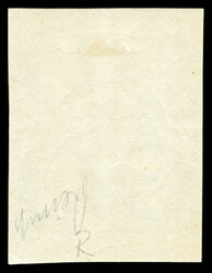 N°10c, 25c bleu, impression de 1862 en bloc de quatre (2ex*), bord ...