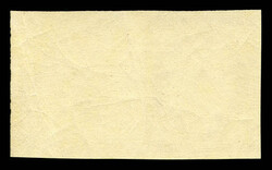 N°1f, 10c bistre, impression de 1862, grand bord de feuille latéral ...