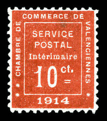 N°1, 10c vermillon. TB Qualité: * Cote: 550 euros