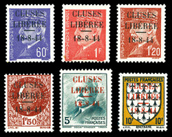 N°1/6, CLUZE: Série complète TB Qualité: * Cote: 510 euros