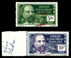 N°136a/137a, les 2 valeurs double surcharge (N°136a*). TTB Qualité ...