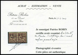 N°20a, 20c brun-lilas: Erreur surcharge Casetlorizo tenant à normal ...