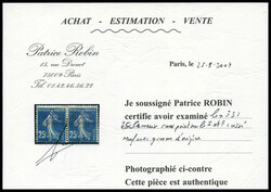 N°31b, 25c bleu, Sans point sur le 'i' de Castellorizo + 'F' cassé ...