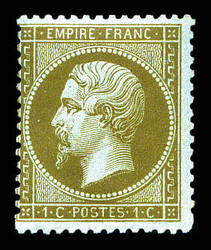 N°19b, 1c mordoré. SUP (certificat) Qualité: **