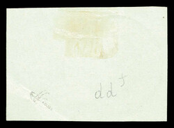 N°27, 1 pi sur 15c vermillon obl sur son support. TTB (signé ...