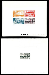 N°271/274, Série Solidarité en épreuves d'artiste + 1 épreuve ...