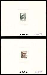 Série de 1949, 3 épreuves de couleurs avec annotations. TB Qualité ...