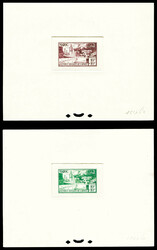 N°294, 10f +10f Ouvres sociales de l'armée: 2 épreuves de couleurs ...