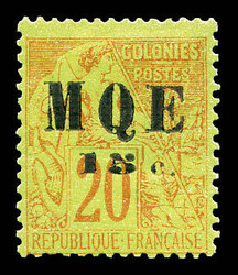 N°2A, 15c sur 20c brique sur vert. TTB (signé Calves) Qualité: * ...