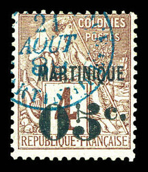 N°9, 05c sur 4c brun, tirage 400 exemplaires, SUP. R. (signé ...