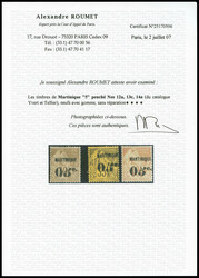 N°12A, 13C et 14A, les 3 valeurs chiffres penchés. TTB ...