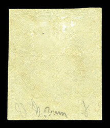 N°25c, Rothschild, 1c olive impression fine non dentelé, infime ...