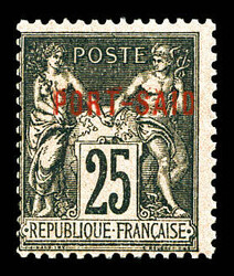 N°10A, 25c noir sur rose. SUP (certificat) Qualité: ** Cote: 600 ...