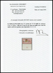 N°46a, 30m s 1f lie de vin et olive, 't' au lieu du 2ème 'I' dans ...