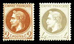 N°26A et 27B, les 2 valeurs TB Qualité: * Cote: 550 euros