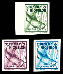 3 essais de couleurs sans faciale non dentelés. TTB (certificat) ...