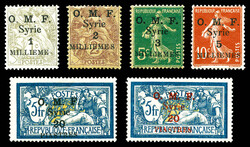 N°25/30, Les 6 valeurs TB (signé Champion/certificat) Qualité: * ...