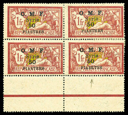 N°42b, 50 pi s 1f lie de vin et olive: Erreur 'PIASRTES' au lieu de ...