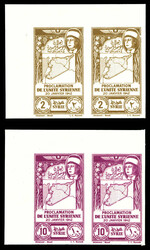 N°97/100, Série complète en paires cdf non dentelée. TB Qualité: ...