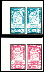 N°101/104, Série complète en paires cdf non dentelée. TB Qualité ...