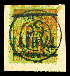 N°4a, 5c sur 20c, surcharge renversée sur son support. SUP ...