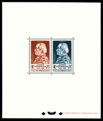 Blocs Spéciaux: N°748 et 789, Fournier rouge-brun et bleu-noir, ...