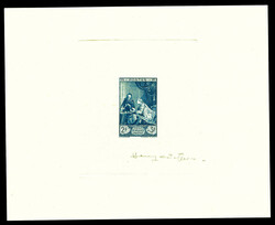 N°753, 2F +3F Musée postal, Epreuve en bleu signée. TB Qualité: ...