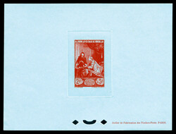 N°753, 2F +3F Musée postal, Epreuve de luxe petit format papier ...